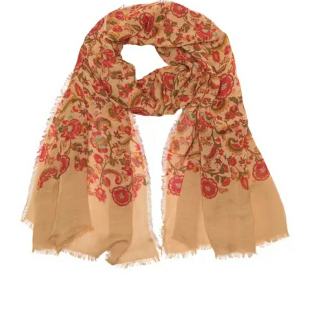 NWT! Frye-BLOOMING DESERT OBLONG scarf